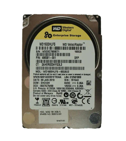 WD800HLFS-60G6U2 - Western Digital 80GB 10000RPM SATA 2.5" HDD
