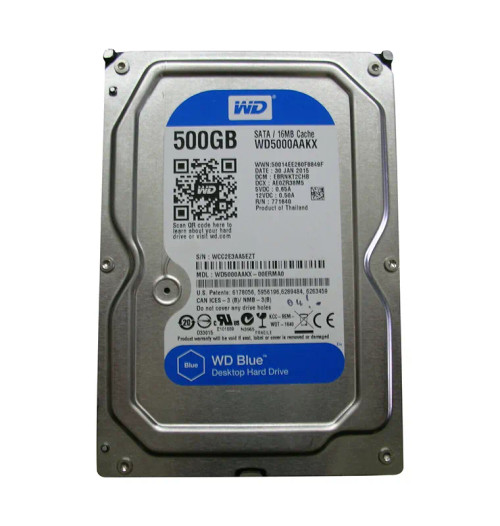 WD5000AAKX-00ERMA0 - Western Digital 500GB 7200RPM SATA 3.5-Inch HDD