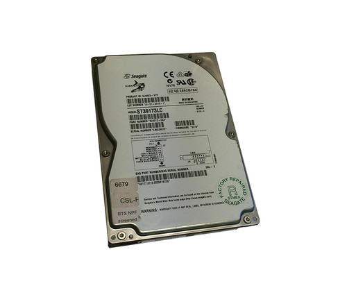 ST39173LC - Seagate BarraCuda 9LP Series 9.1GB 7200RPM Wide Ultra2 SCSI 512KB Cache 80-Pin 3.5-Inch Hard Drive