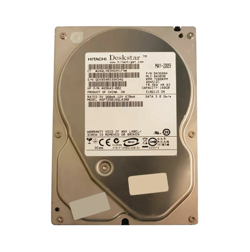 465643-002 - HP 160GB 7200RPM SATA 3.5" HDD