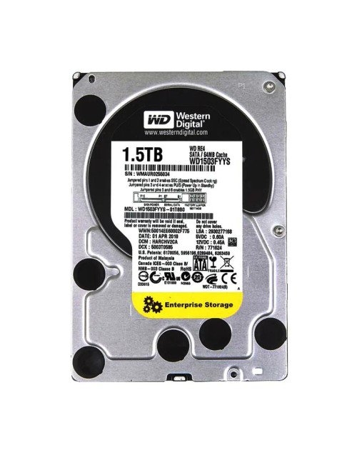 WD1503FYYS-01T8B0 - Western Digital 1.5TB 7200RPM SATA 3Gb/s 64MB 3.5" HDD