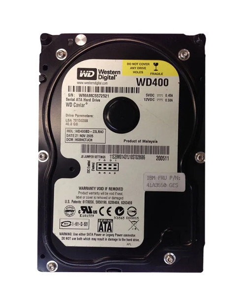 WD400BD-23LRA0 - Western Digital 40GB 7200RPM SATA 3.5-Inch HDD