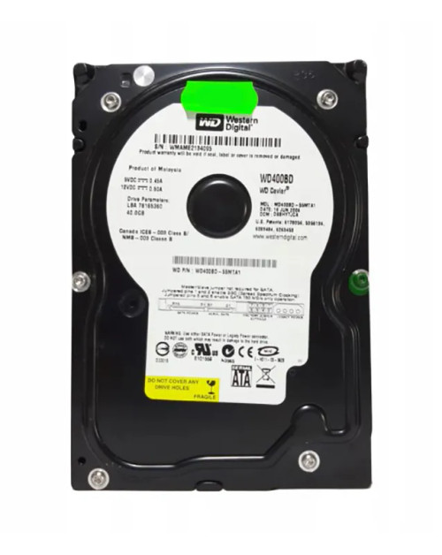WD400BD-55MTA1 - Western Digital 40GB 7200RPM SATA 2MB 3.5" HDD