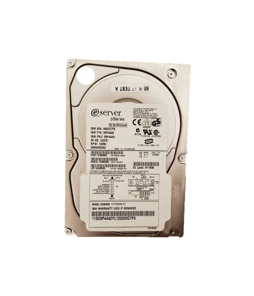 09P4443 - IBM 36.4GB 10000RPM Ultra160 SCSI 80-Pin 3.5" HDD