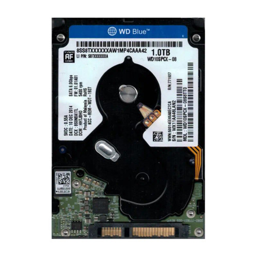 WD10SPCX-08S8TT0 - Western Digital 1TB 5400RPM SATA 16MB 2.5" HDD