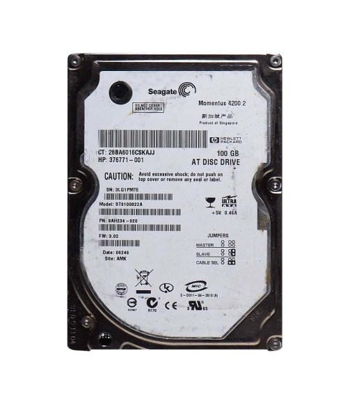 376771-001 - Compaq 100GB 4200RPM IDE 8MB 2.5" HDD