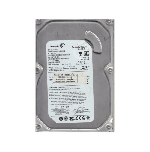 9CY132-305 - Seagate 160GB 7200RPM SATA 3Gb/s 8MB 3.5" HDD