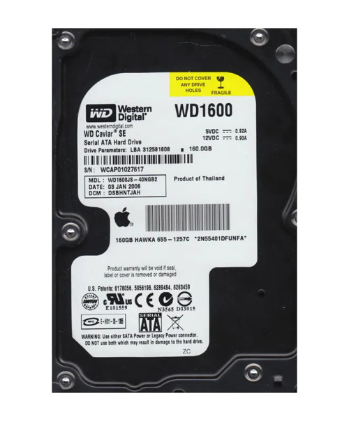 WD1600JS-40NGB2 - Western Digital 160GB 7200RPM SATA 3.5" 8MB HDD
