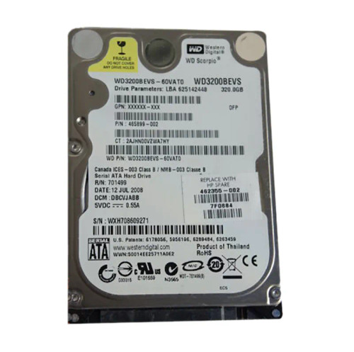 WD3200BEVS-60VAT0 - Western Digital 320GB 5400RPM SATA 2.5-Inch HDD