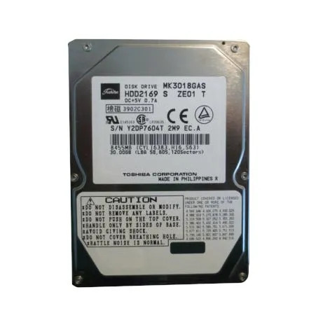 HDD2169S - TOSHIBA 30GB 4200RPM IDE 2.5" HDD