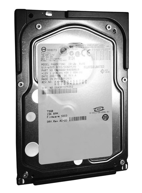 MAX3073NC - Fujitsu 73GB 15000RPM Ultra320 SCSI 3.5" HDD