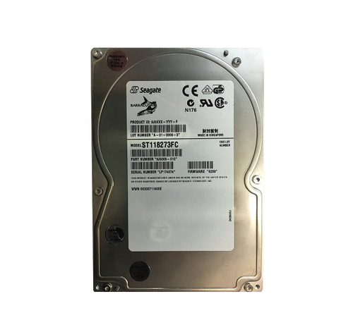 ST118273FC - Seagate BarraCuda 18FC Series 18.20GB 7200RPM Fibre Channel 1MB Cache CE 3.5-Inch Hard Drive