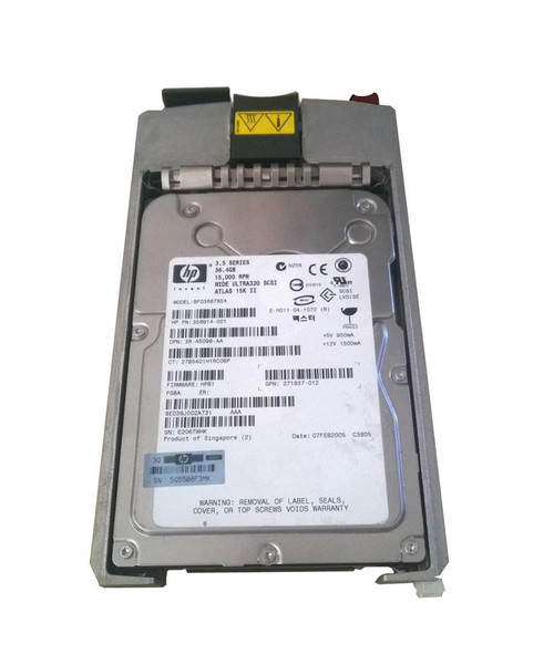 BF03687B54 - HP 36.4GB 15000RPM Ultra320 SCSI 3.5" HDD