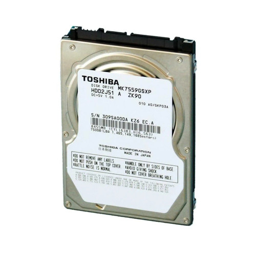 HDD2J51A - TOSHIBA 750GB 5400RPM SATA 8MB 2.5" HDD