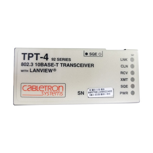 9380100-REV-E1 - CABLETRON 92 Series TPT-4 802.3 10Base-T Transceiver with LANView