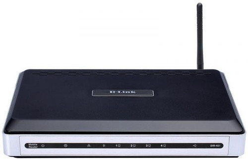 DIR-451 - D-Link 3G Mobile Router 4 x 10/100Base-TX, 2 x 1 x Expansion Slot IEEE 802.11b/g Wireless Router