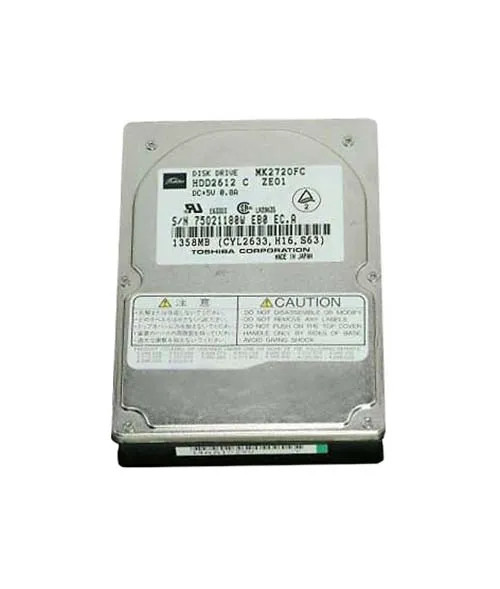 HDD2612S - TOSHIBA 1.35GB 4200RPM IDE 2.5" HDD
