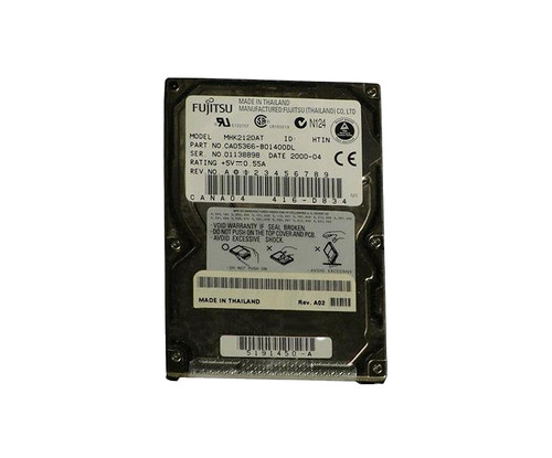 MHK2120AT - Fujitsu 12GB 4200RPM IDE Ultra ATA/66 ATA-5 512KB Cache 2.5-Inch Hard Drive