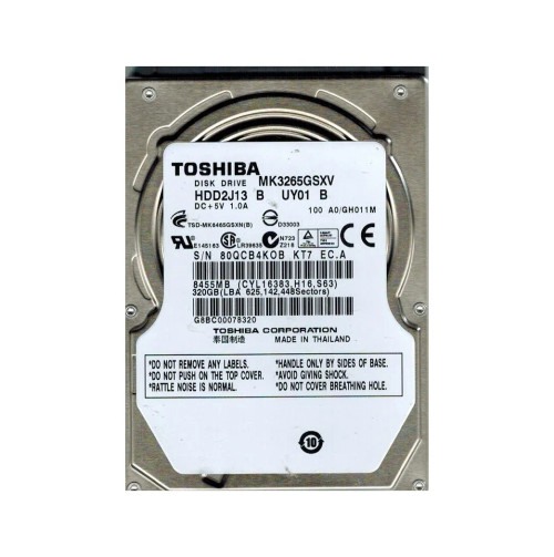 MK3265GSXV - TOSHIBA 320GB SATA 5400RPM 2.5" 8MB HDD