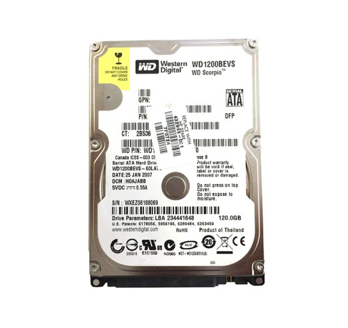 432998-001 - HP 120GB SATA 5400RPM 2.5" HDD