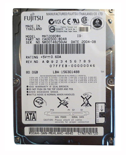 MHT2080BH - Fujitsu 80GB 5400RPM SATA 2.5" HDD