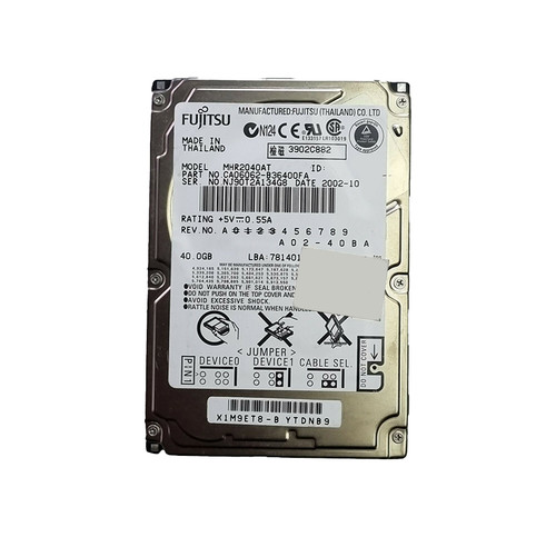 Fujitsu MHR2040AT 40GB IDE 2.5Hard Drive 4200RPM ATA-6
