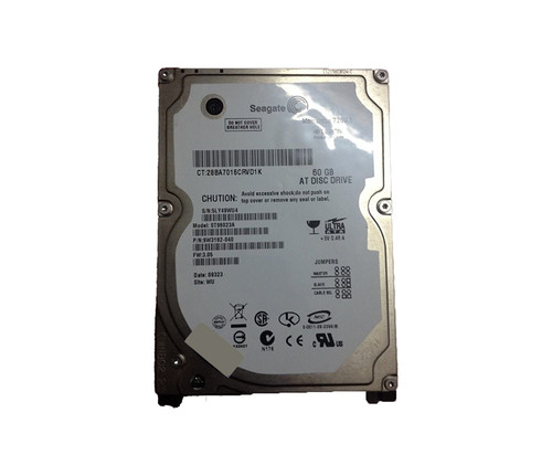 ST96023A - Seagate Momentus 60GB 7200RPM IDE Ultra ATA/100 ATA-6 8MB 2.5-Inch Cache Hard Drive