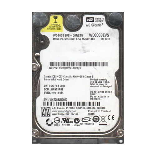 WD WD800BEVS-00RST0 Buy Laptop Hard Drive Top Deals