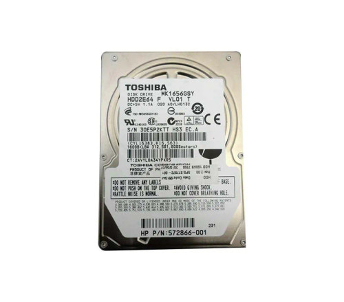 572866-001 - HP 160GB 7200RPM SATA 3Gb/s 2.5" HDD