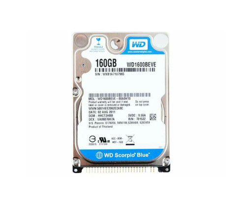 HDWD1600BEVE - Western Digital 160GB 5400RPM EIDE 8MB 2.5" HDD