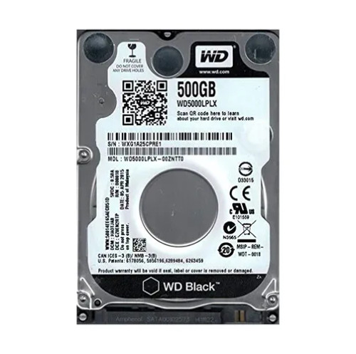 WD WD5000LPLX-00ZNTT0 Black 500GB 7200RPM SATA 6Gb/s 2.5HDD
