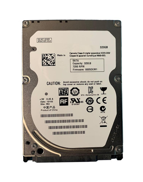G728T - Dell 320GB SATA 7200RPM 2.5" 16MB HDD