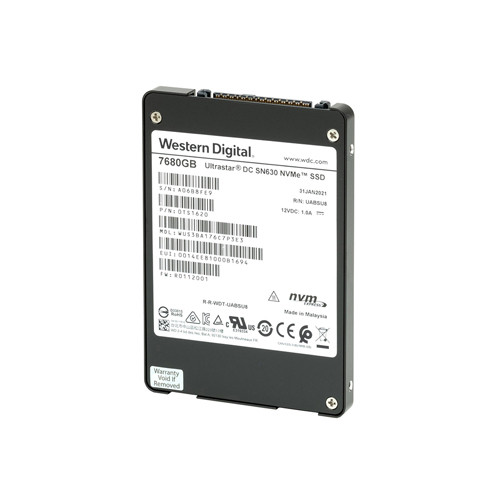 0TS1620 - HGST 7.68TB NVMe U.2 2.5" PCIe 3.1 x4 SSD