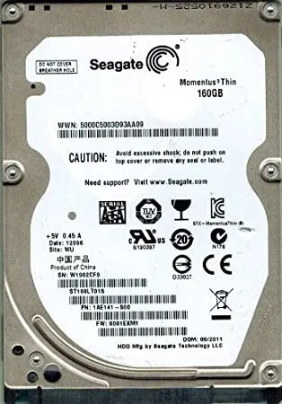 ST160LT015 - Seagate 160GB 5400RPM SATA 2.5" 8MB HDD