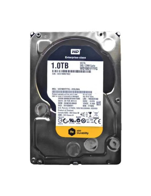 WD1001FYYG-015L3W0 - Western Digital 1TB 7200RPM SAS 6Gb/s 32MB 3.5" HDD