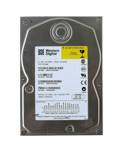 WD91FG-00ASA0 - WESTERN DIGITAL 9GB 10000RPM SCSI 3.5" HDD