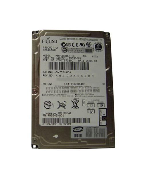 409545-001 - HP 80GB 5400RPM IDE 2.5" HDD