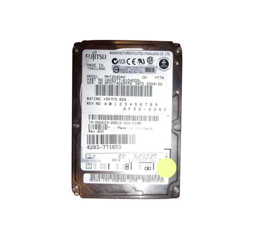 CA06377-B10400DL - Fujitsu 40GB 5400RPM IDE ATA-100 8MB 2.5" HDD