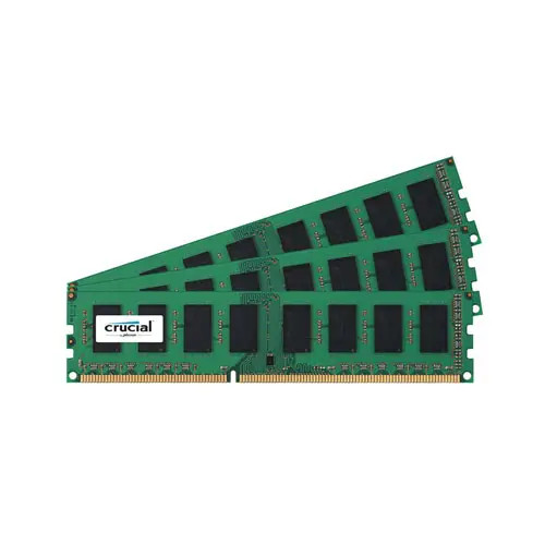 CT3K8G3ERSLD41339 - Crucial Technology 24GB Kit 3 X 8GB DDR3-1333MHz PC3-10600 ECC Registered CL9 240-Pin DIMM 1.35V Low Voltage Dual Rank Memory