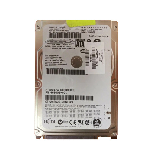 469002-001 - HP 250GB 5400RPM SATA 3Gb/s 2.5" HDD