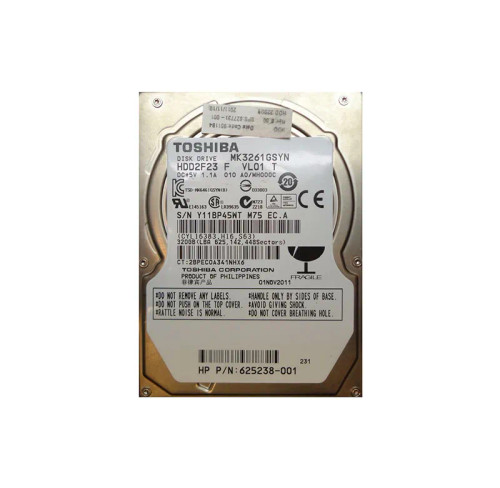 625238-001 - HP 320GB 7200RPM SATA 2.5" HDD