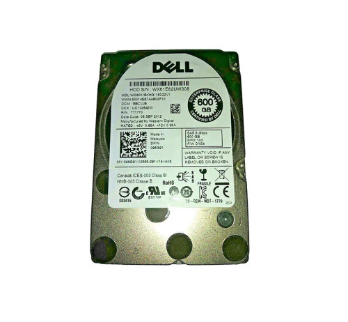 WD6001BKHG-18D22V1 - Western Digital 600GB 10000RPM SAS 6Gb/s 2.5" HDD