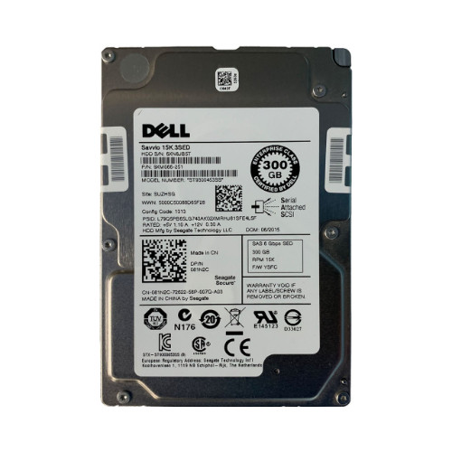 ST9300453SS-CL - Dell Savvio 15K.3 Series 300GB 15000RPM SAS 6Gb/s 64MB Cache SED 2.5-Inch Hard Drive