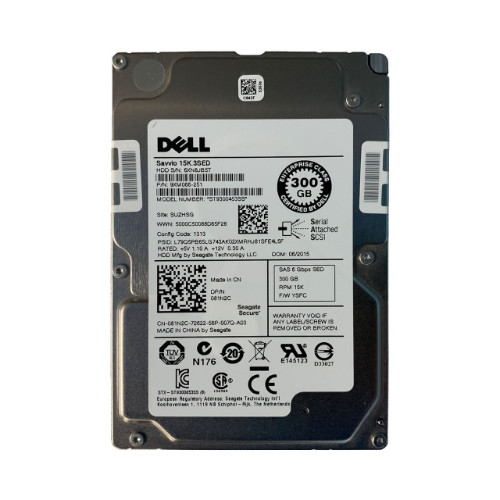 ST9300453SS-CL - Dell 300GB 15000RPM SAS 6Gb/s 2.5" SED HDD