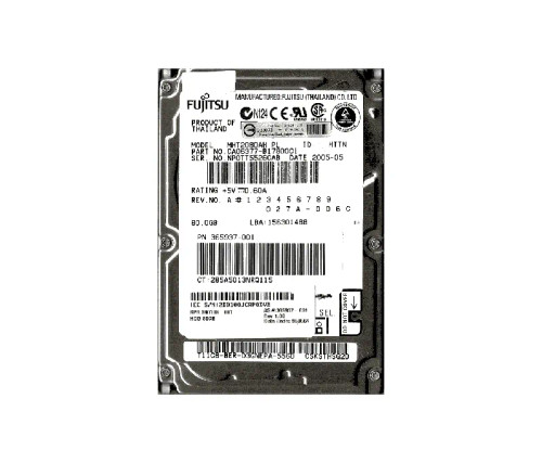 CA06377-B17800C1 - Fujitsu 80GB 5400RPM IDE ATA-100 2.5" HDD