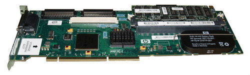 011784-001 - HP Smart Array 6402 Dual Channel 133MHz SCSI Ultra320 PCI-X RAID Controller Card with 128MB Battery Backed Write Cache (BBWC)