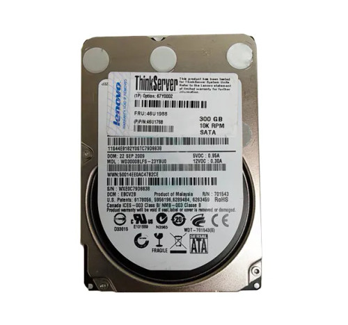 67Y0002 - Lenovo 300GB 10000RPM SATA 2.5" Hot-Swap HDD