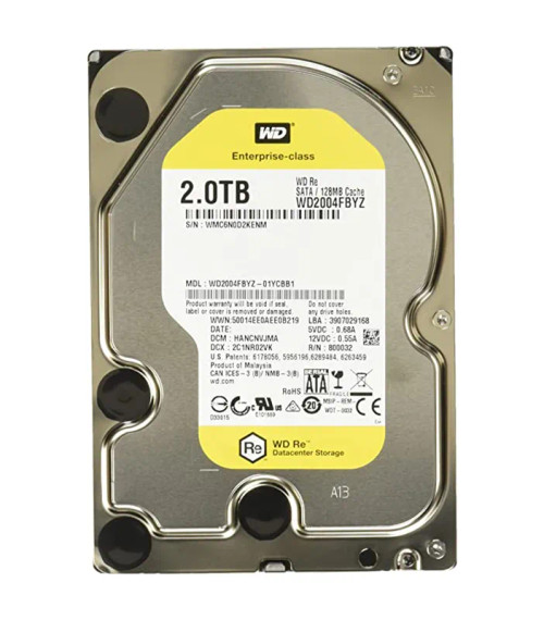 WD2004FBYZ-01YCBB1 - Western Digital 2TB 7200RPM SATA 6Gb/s 128MB 3.5" HDD
