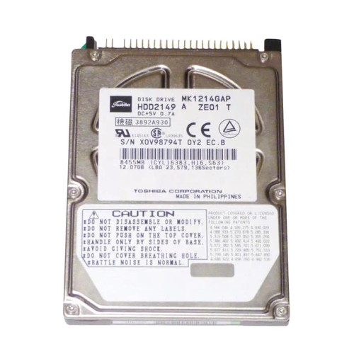 HDD2149A - TOSHIBA 12GB 4200RPM IDE 2.5" HDD