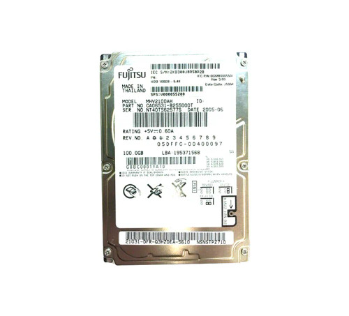 CA06531-B255000T - Fujitsu 100GB 5400RPM 2.5" IDE ATA-6 HDD